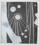 Starry Movements - bas relief Plaster
